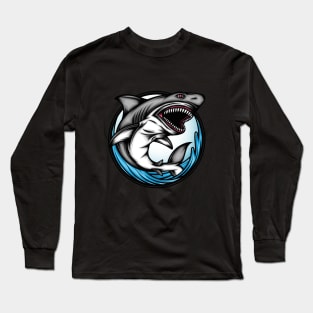 Angry Shark Long Sleeve T-Shirt